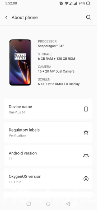 Oneplus 6T